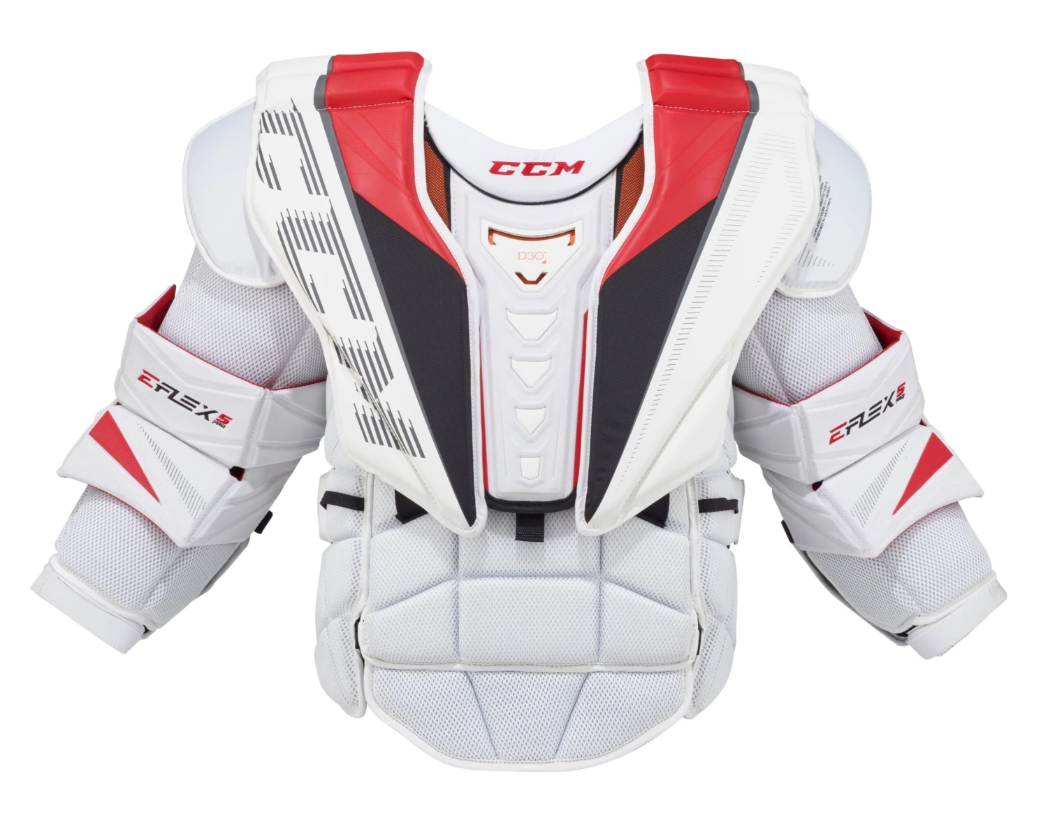 CCM EFLEX5 Senior Goalie Chest Protector (White) 1 CCM EFLEX5 Senior Goalie Chest Protector (White)